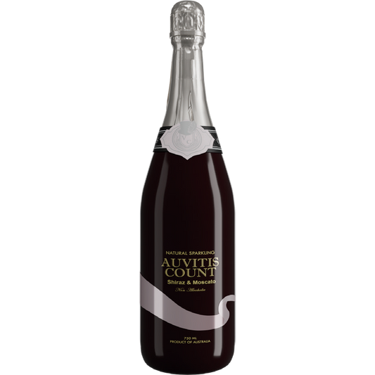 Auvitis Count Non-Alcoholic Sparkling Pink Grape Juice 750ml Low Sugar 6 bottles