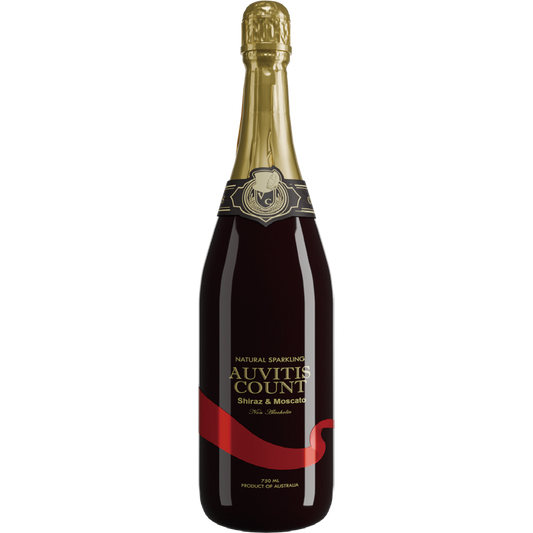 Auvitis Count Non-Alcoholic Sparkling Red Grape Juice 750ml Low Sugar 6 bottles