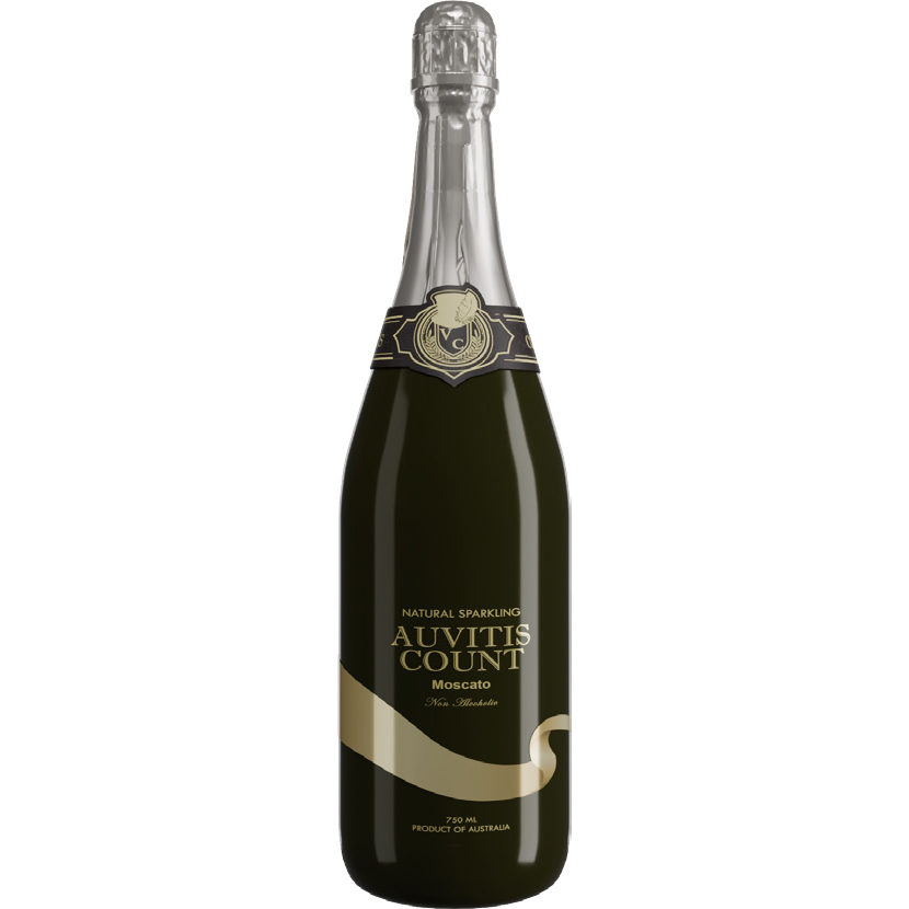 Auvitis Count Non-Alcoholic Sparkling White Grape Juice 750ml Low Sugar 6 bottles