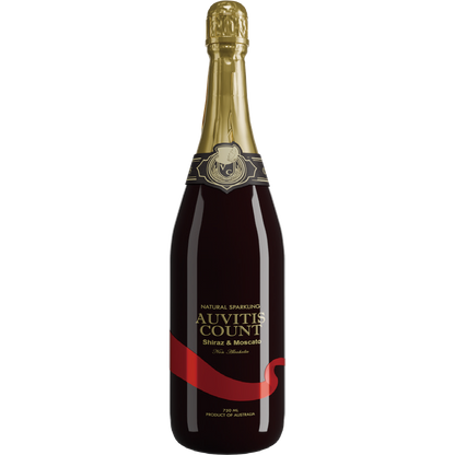 Auvitis Count Non-Alcoholic Sparkling Red Grape Juice 750ml Low Sugar 6 bottles