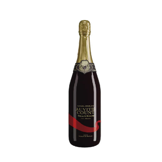 Auvitis Count Non-Alcoholic Sparkling Red Grape Juice 750ml Low Sugar 6 bottles